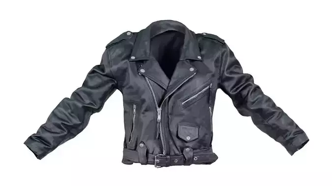 Vintage Leather Jacket Closed