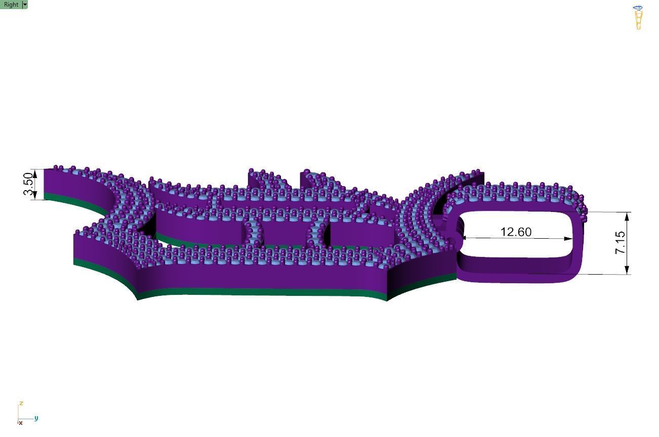 Custom Detroit Tigers Diamond Pendant - DTM Base Ball Team 3D print model_7