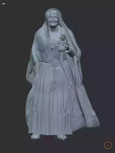 Old Norse Wise Woman 3D print model