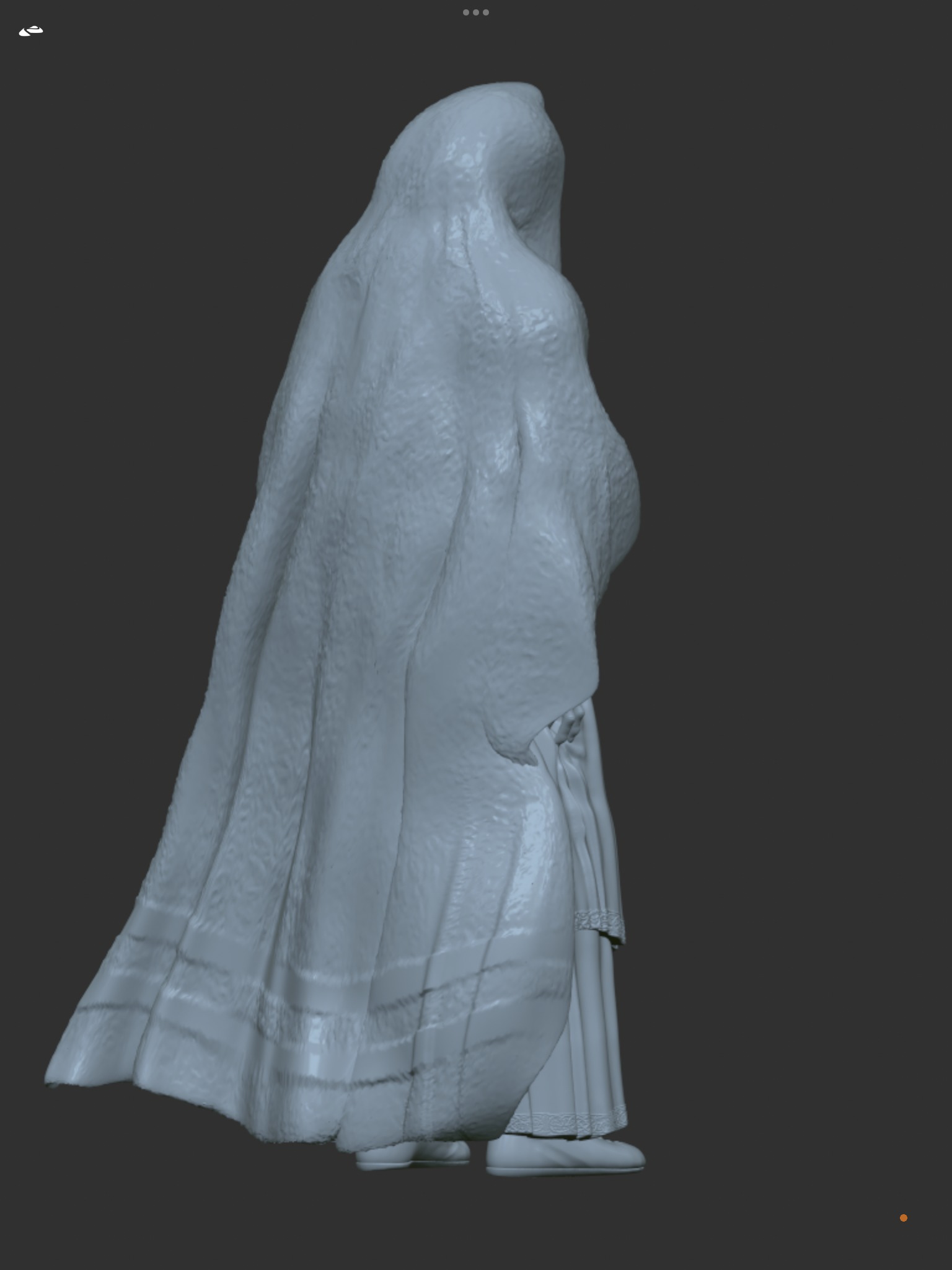 Old Norse Wise Woman 3D print model_4