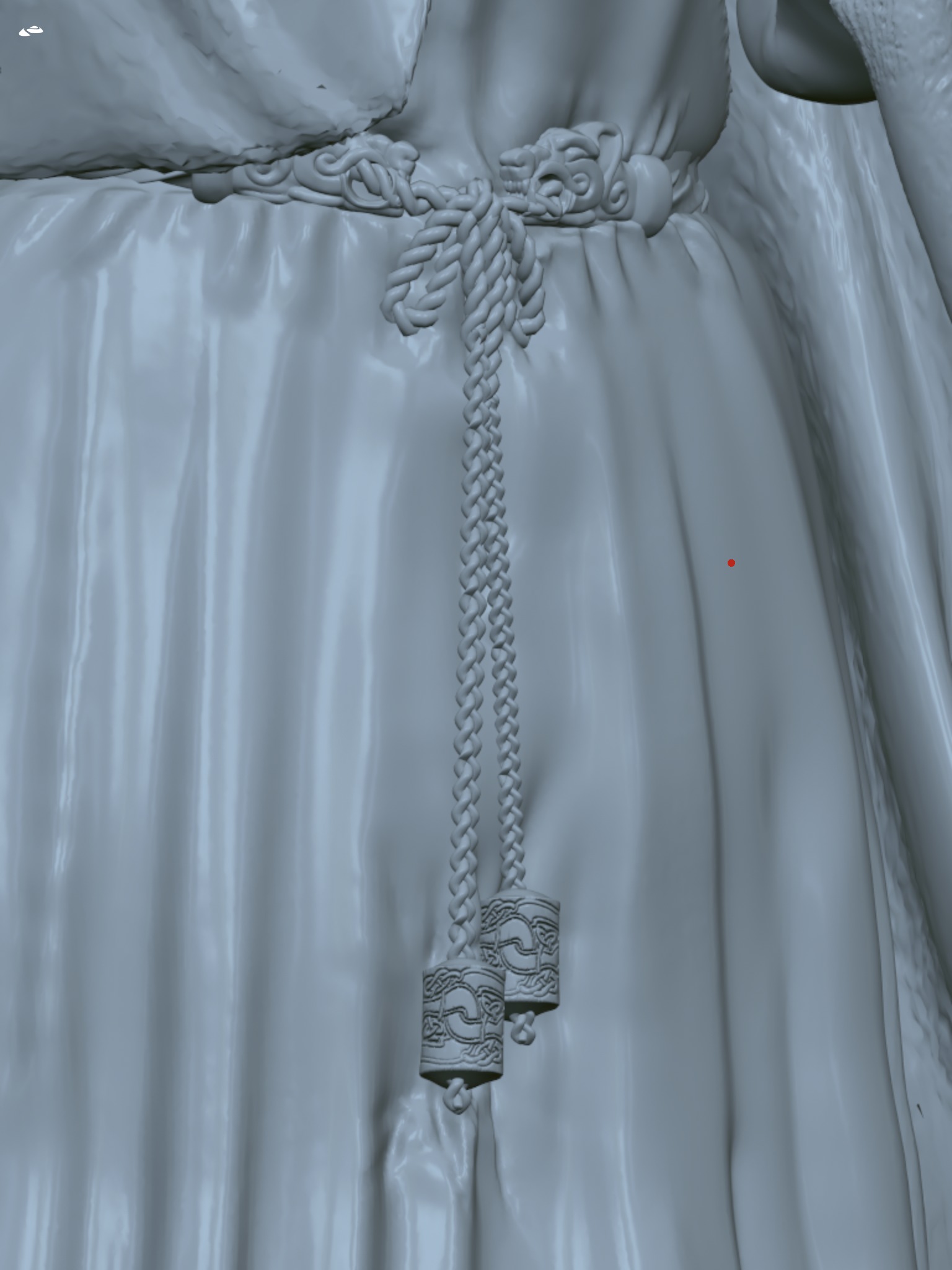 Old Norse Wise Woman 3D print model_6