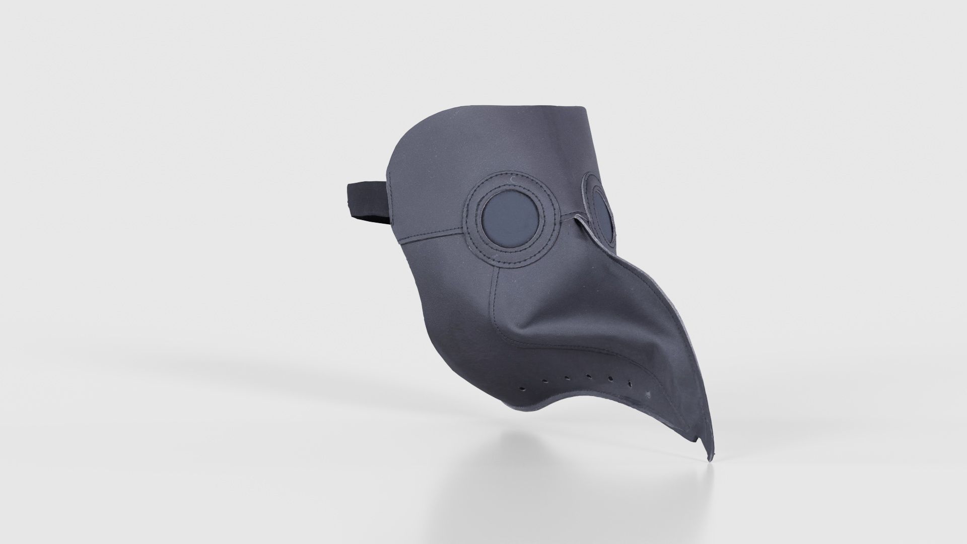 Leather Bird Snout Low-poly 3D model_16