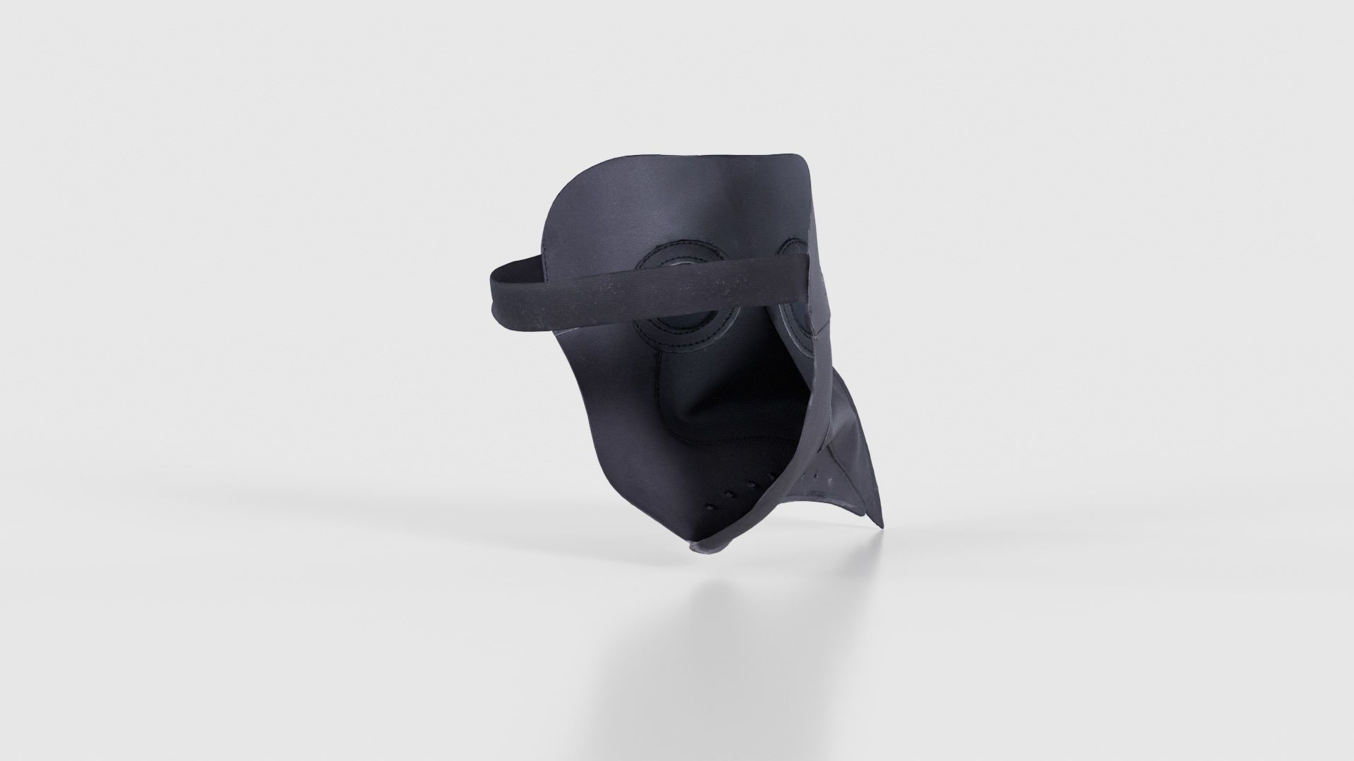 Leather Bird Snout Low-poly 3D model_20