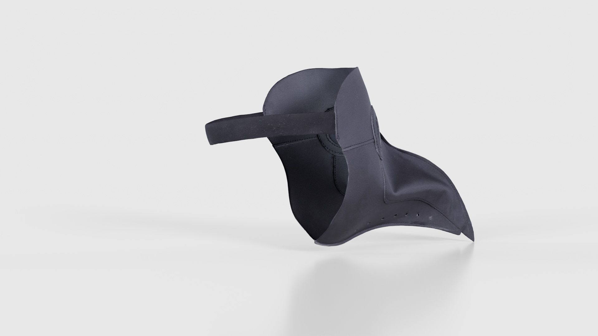 Leather Bird Snout Low-poly 3D model_19
