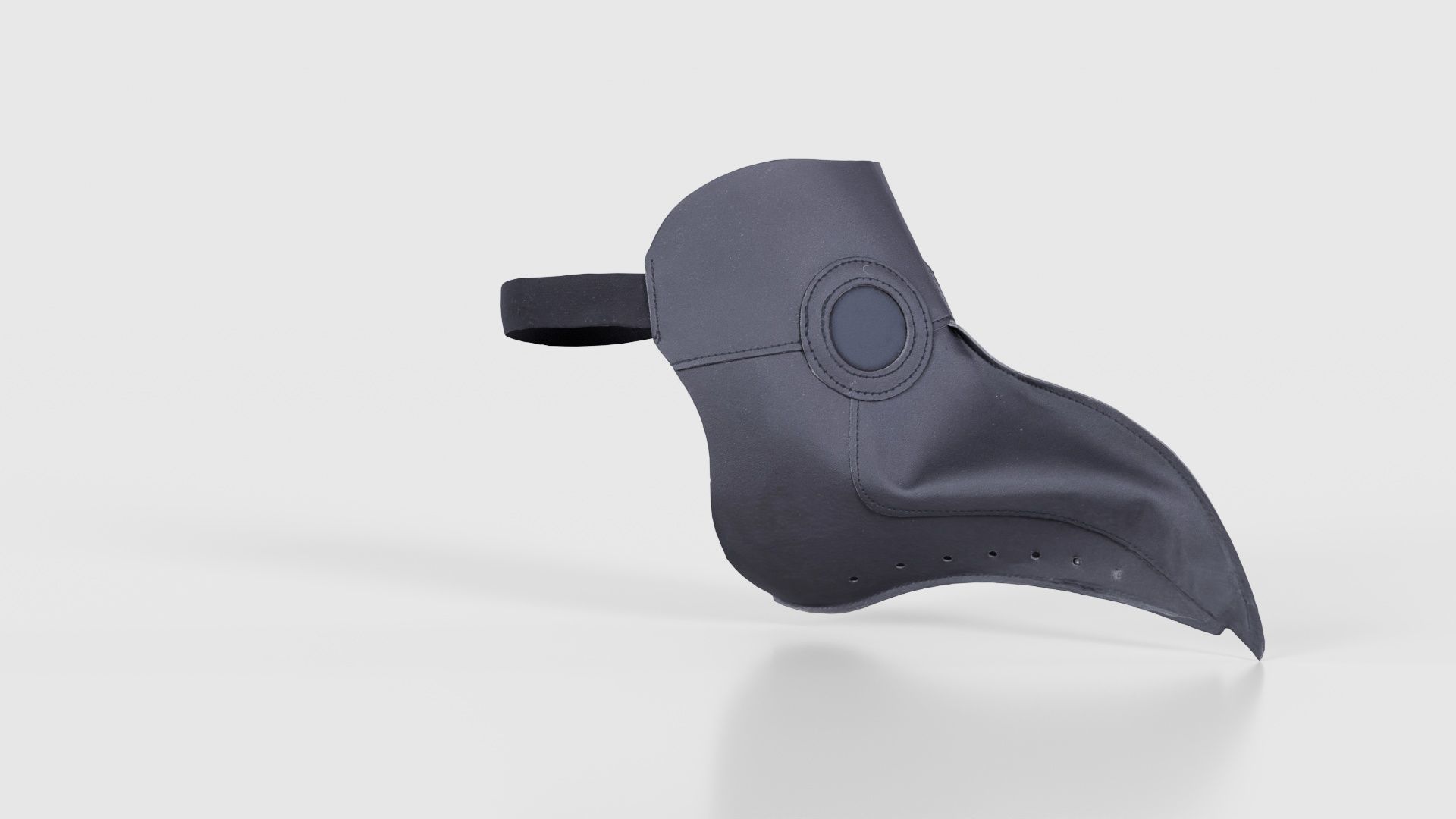 Leather Bird Snout Low-poly 3D model_17