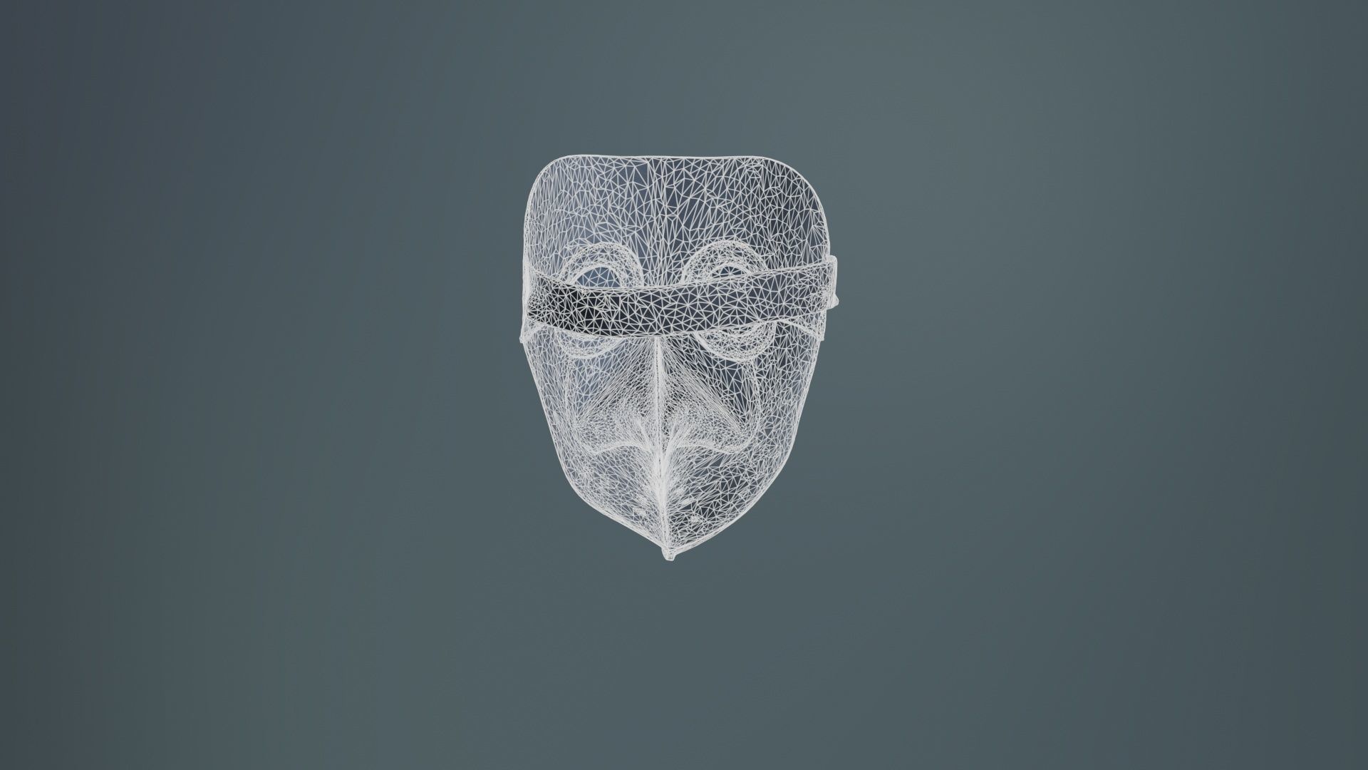 Leather Bird Snout Low-poly 3D model_10