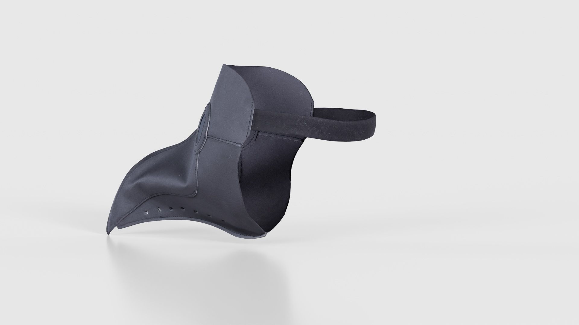 Leather Bird Snout Low-poly 3D model_23