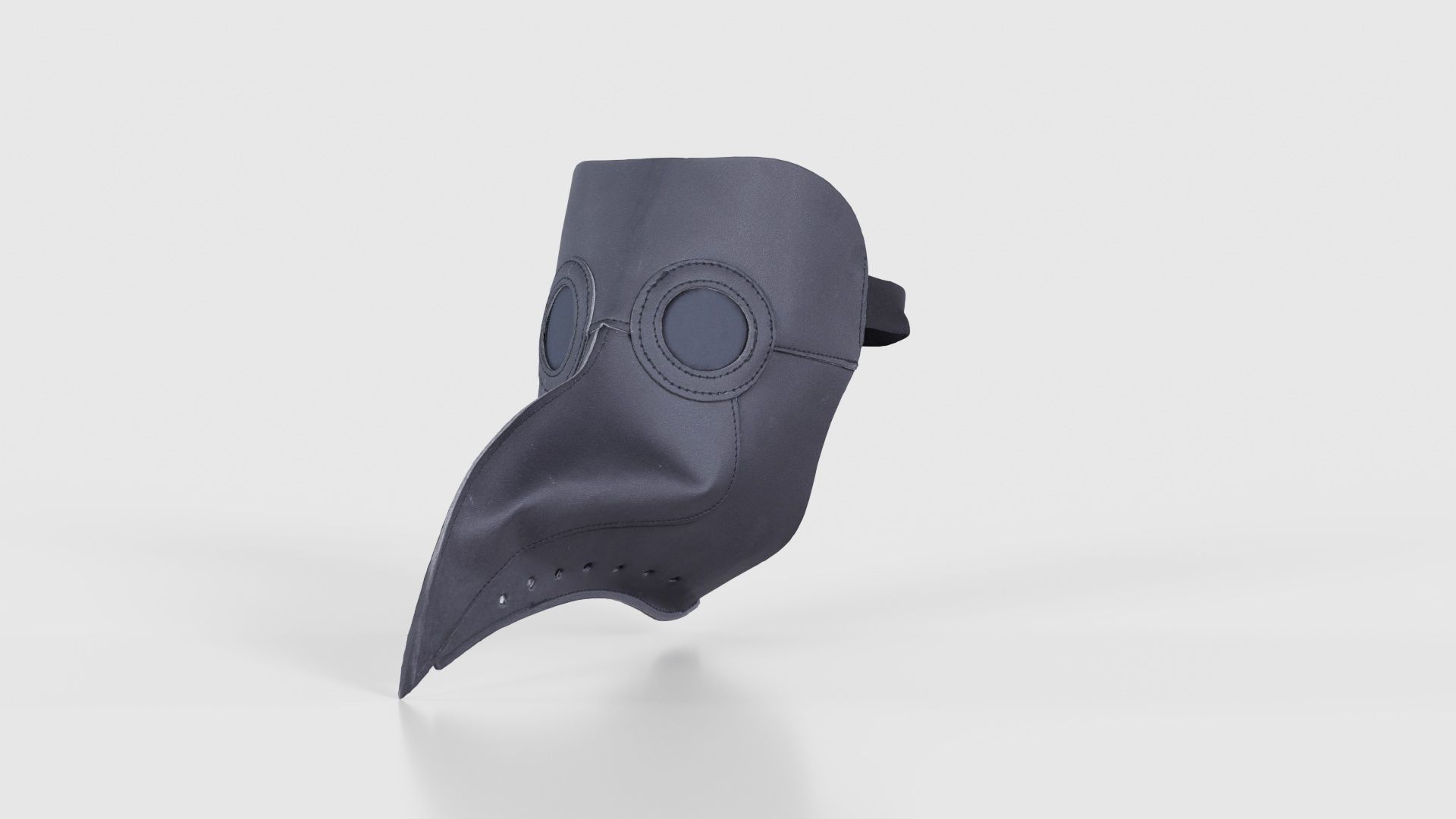 Leather Bird Snout Low-poly 3D model_26