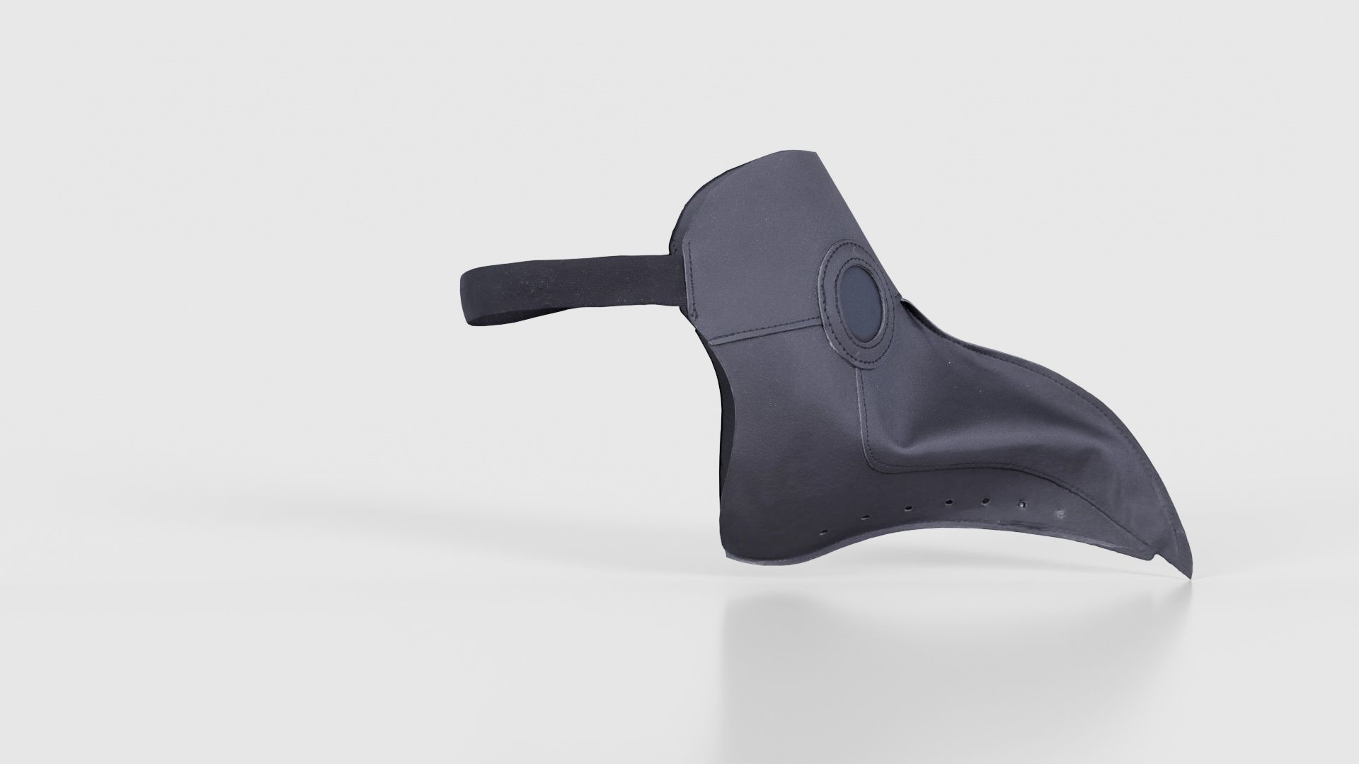 Leather Bird Snout Low-poly 3D model_18