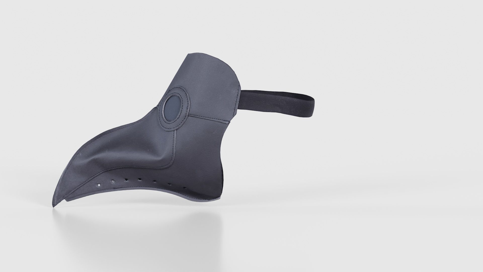 Leather Bird Snout Low-poly 3D model_24