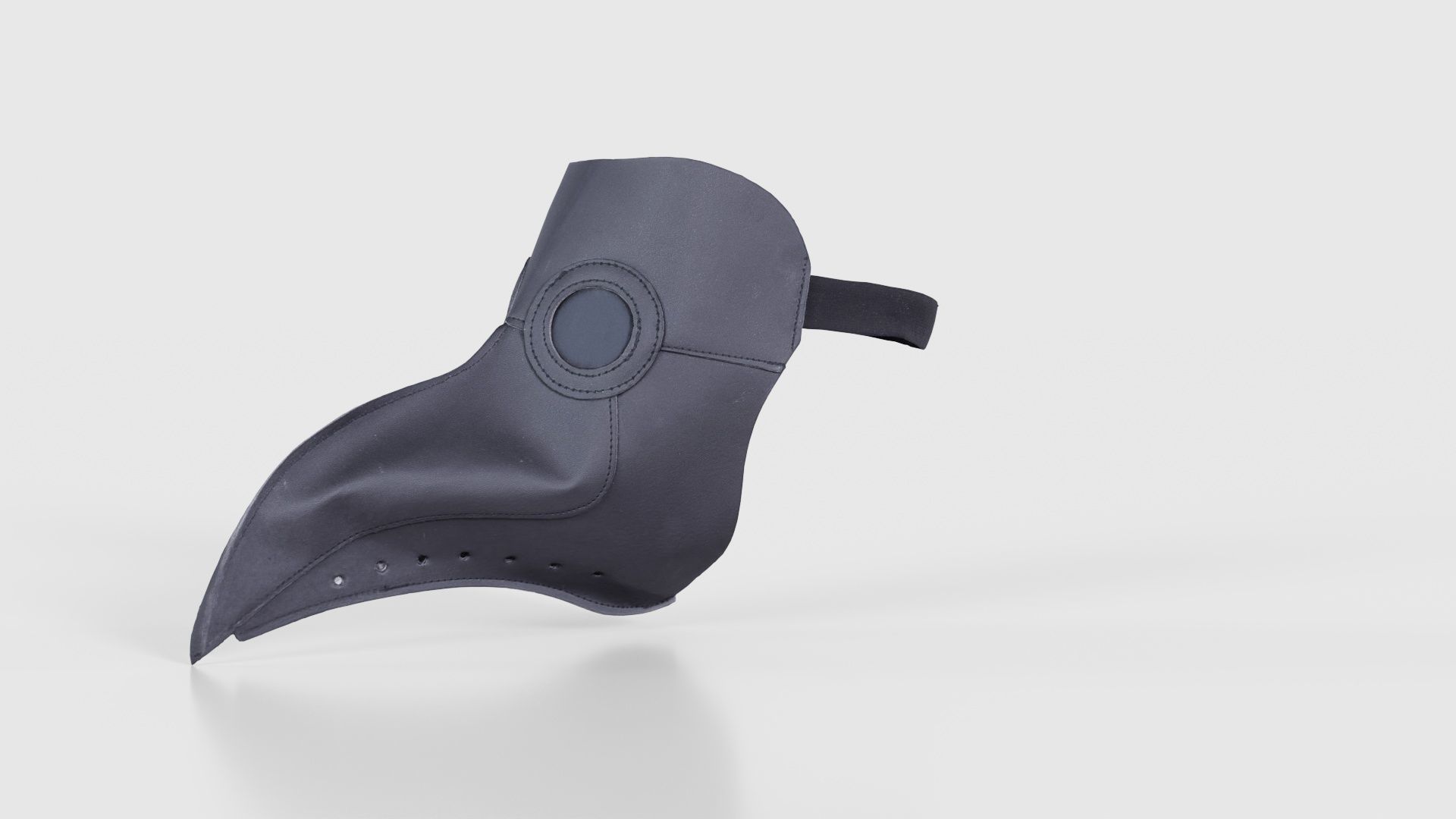 Leather Bird Snout Low-poly 3D model_25