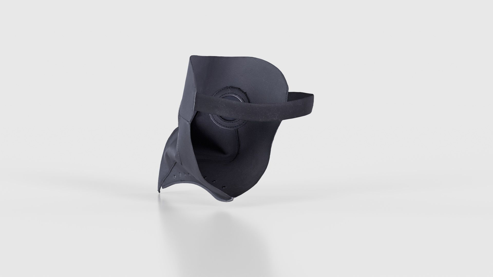 Leather Bird Snout Low-poly 3D model_22