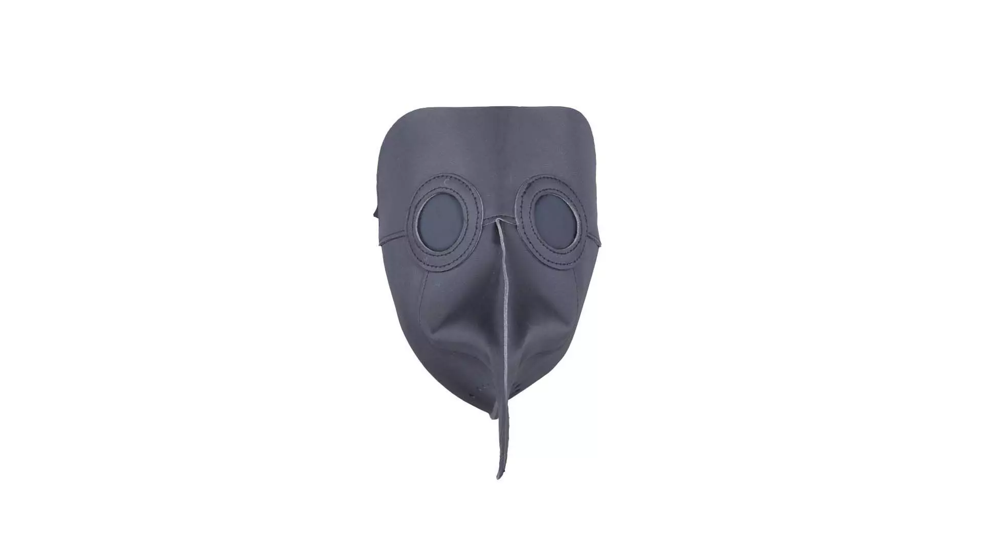 Leather Bird Snout Low-poly 3D model_0