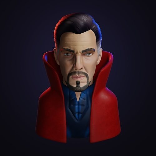 Dr Strange Head Sculpt 3D print model