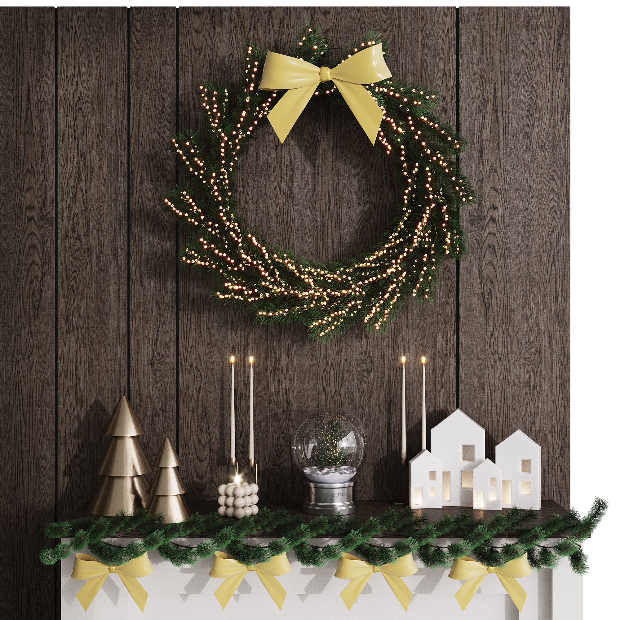 Christmas Decor - New Year Tree 3 3D model_7