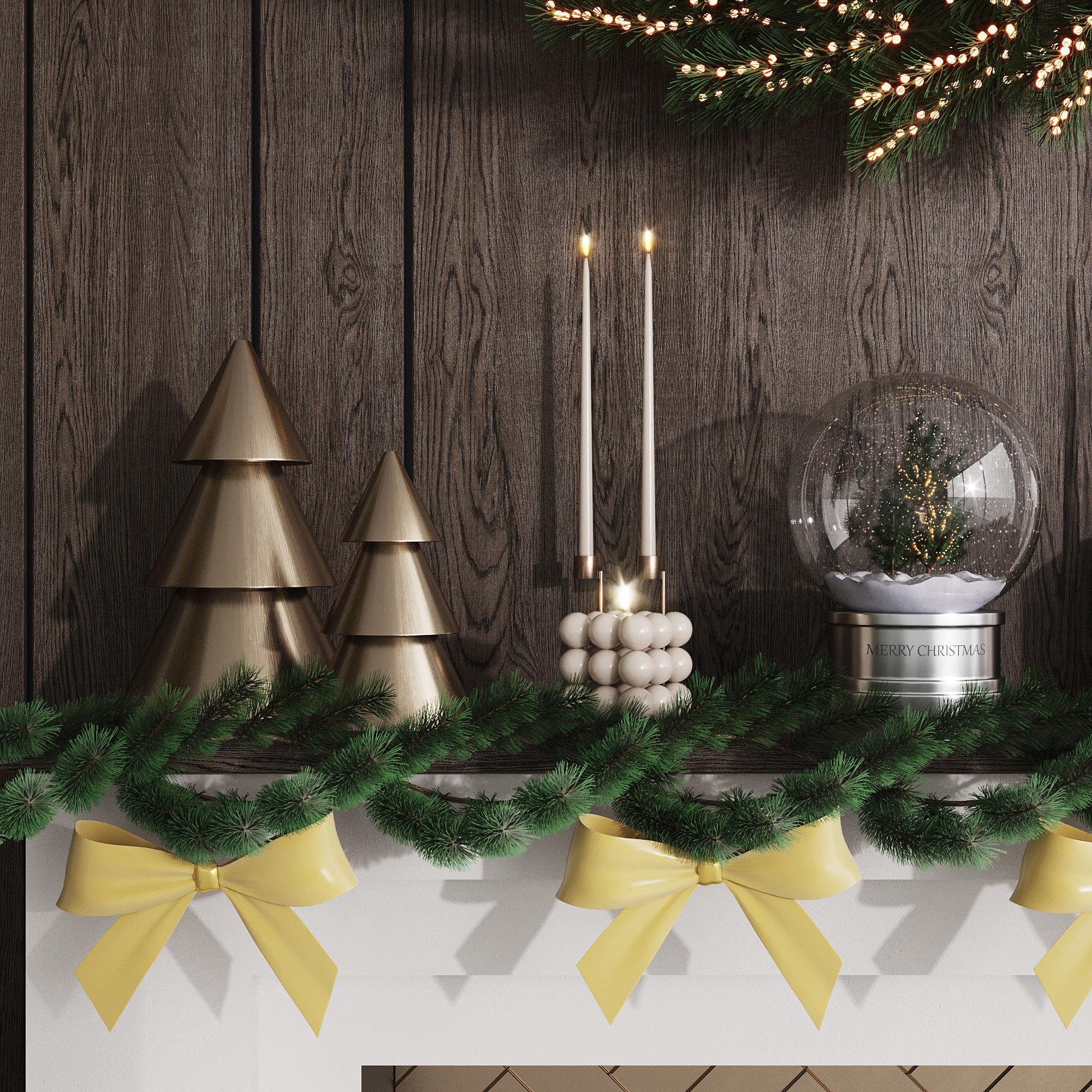 Christmas Decor - New Year Tree 3 3D model_10