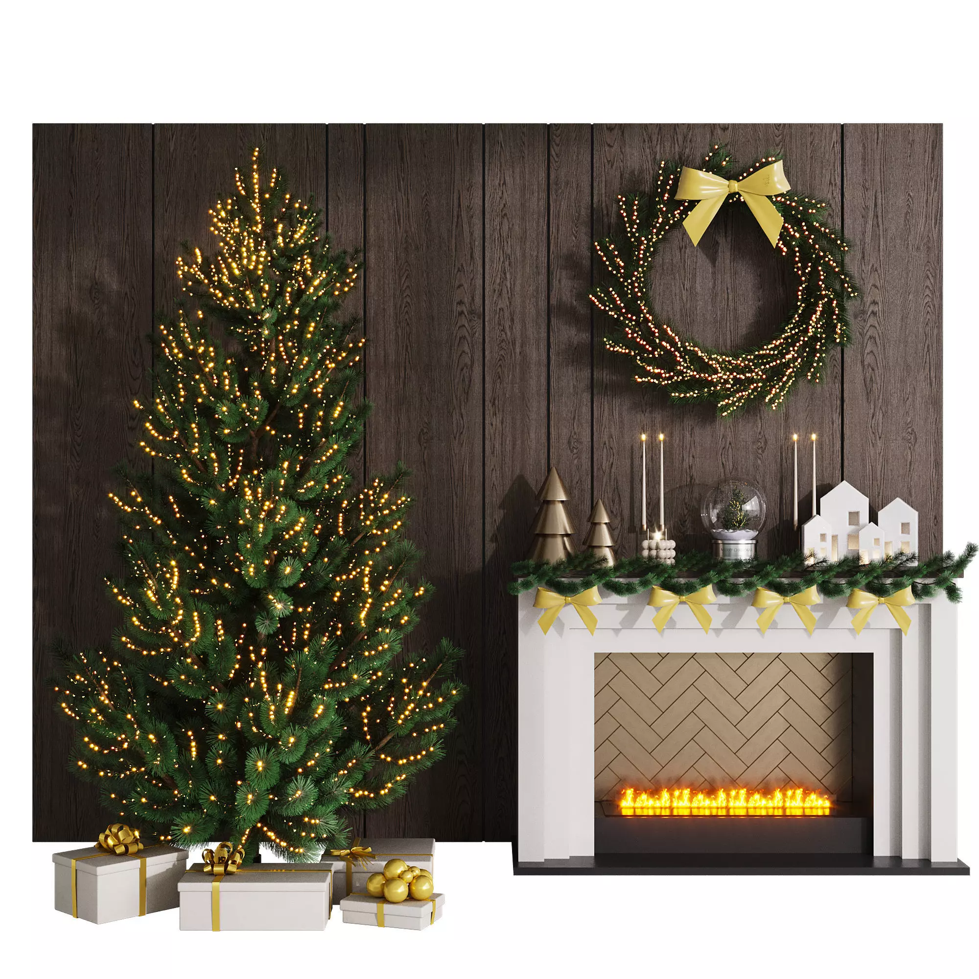 Christmas Decor - New Year Tree 3 3D model_0