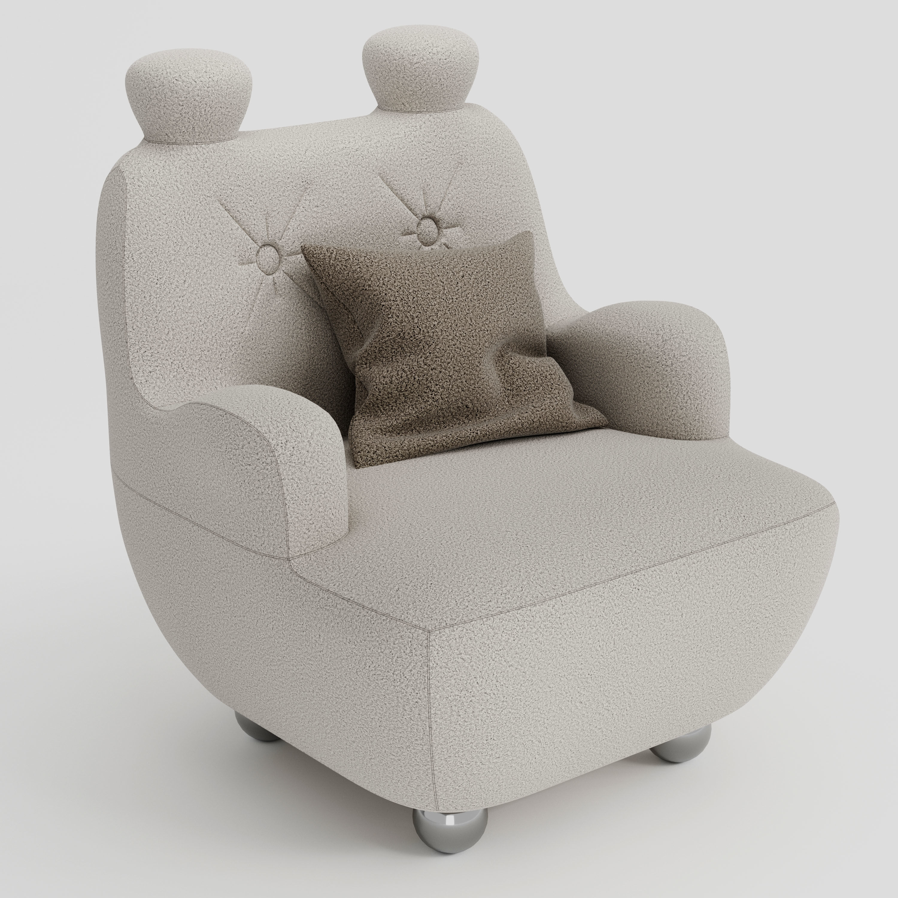 Armchair 3D model_1