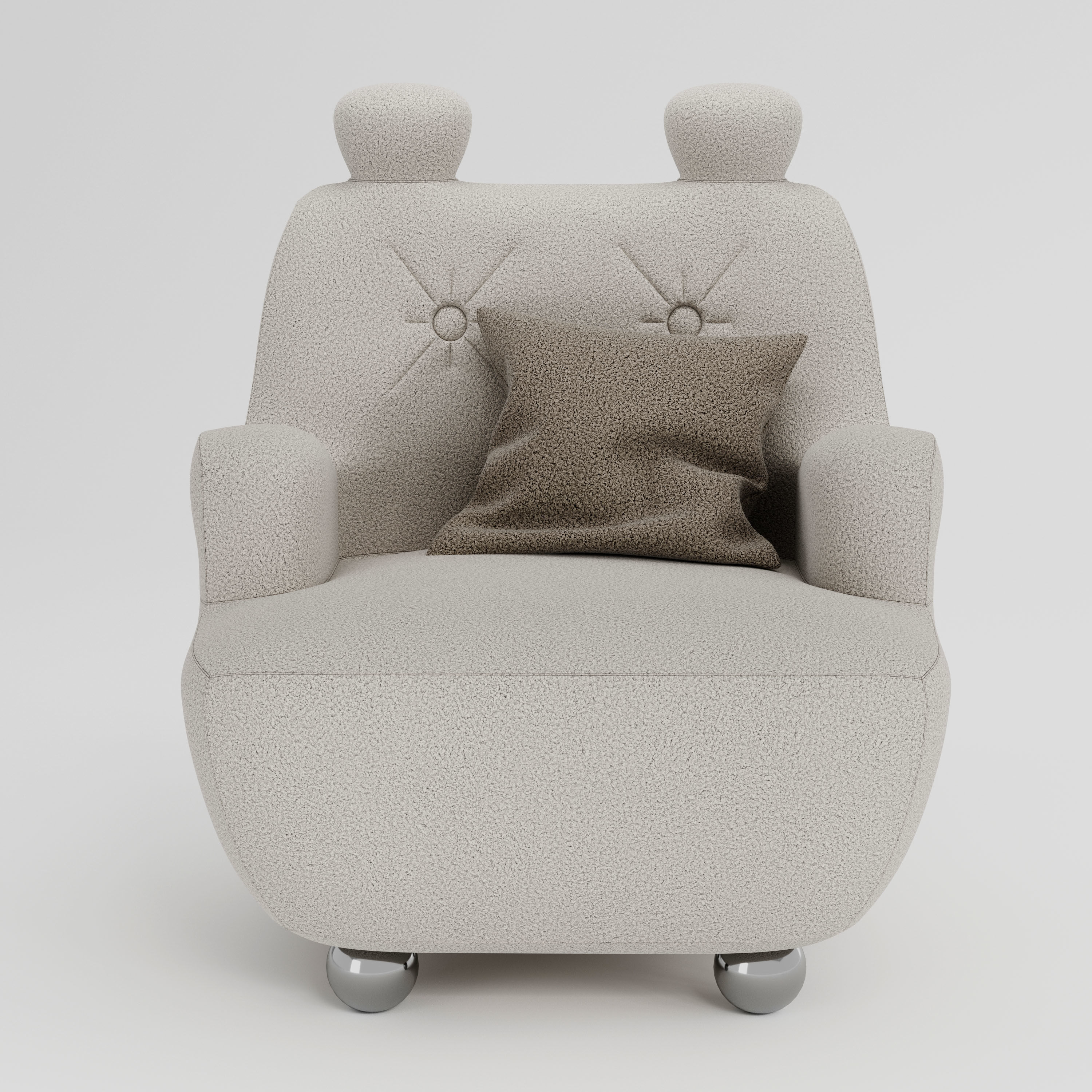 Armchair 3D model_2