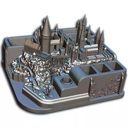 Hogwarts castle Penholder 3D print model
