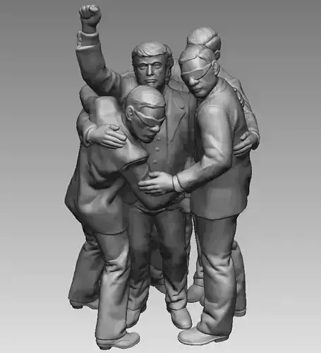 Donald Trump Survivor 3D print model
