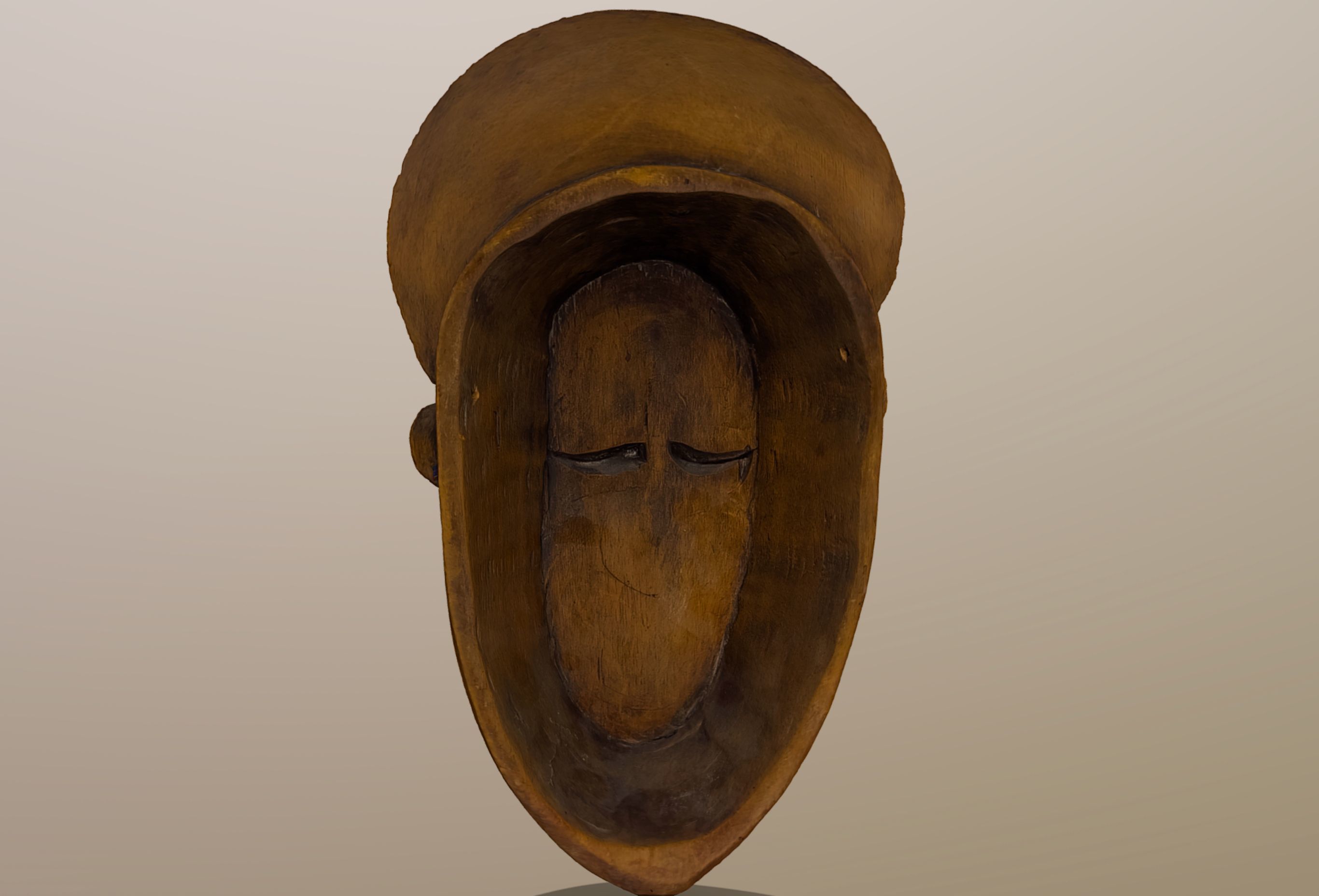 African Mask with cowry 3D model_6