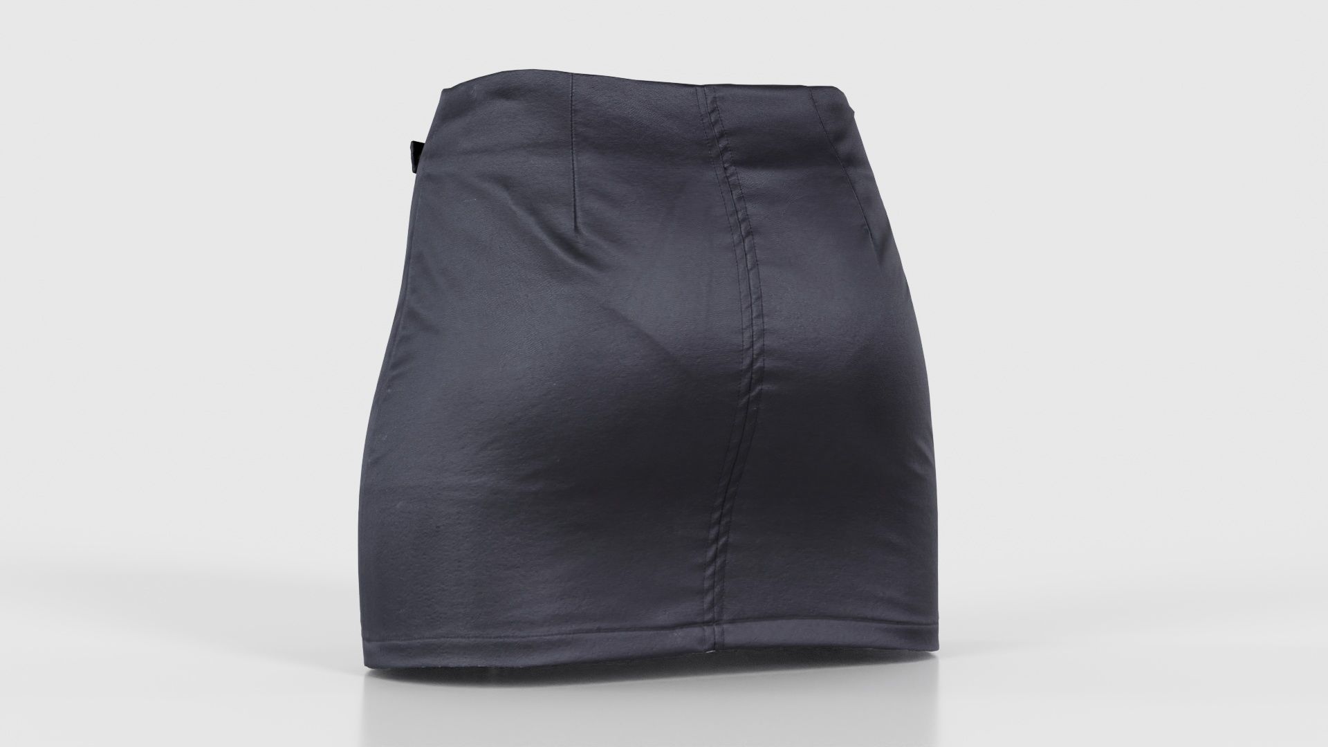 Buckled Zippers Skirt Low-poly 3D model_22