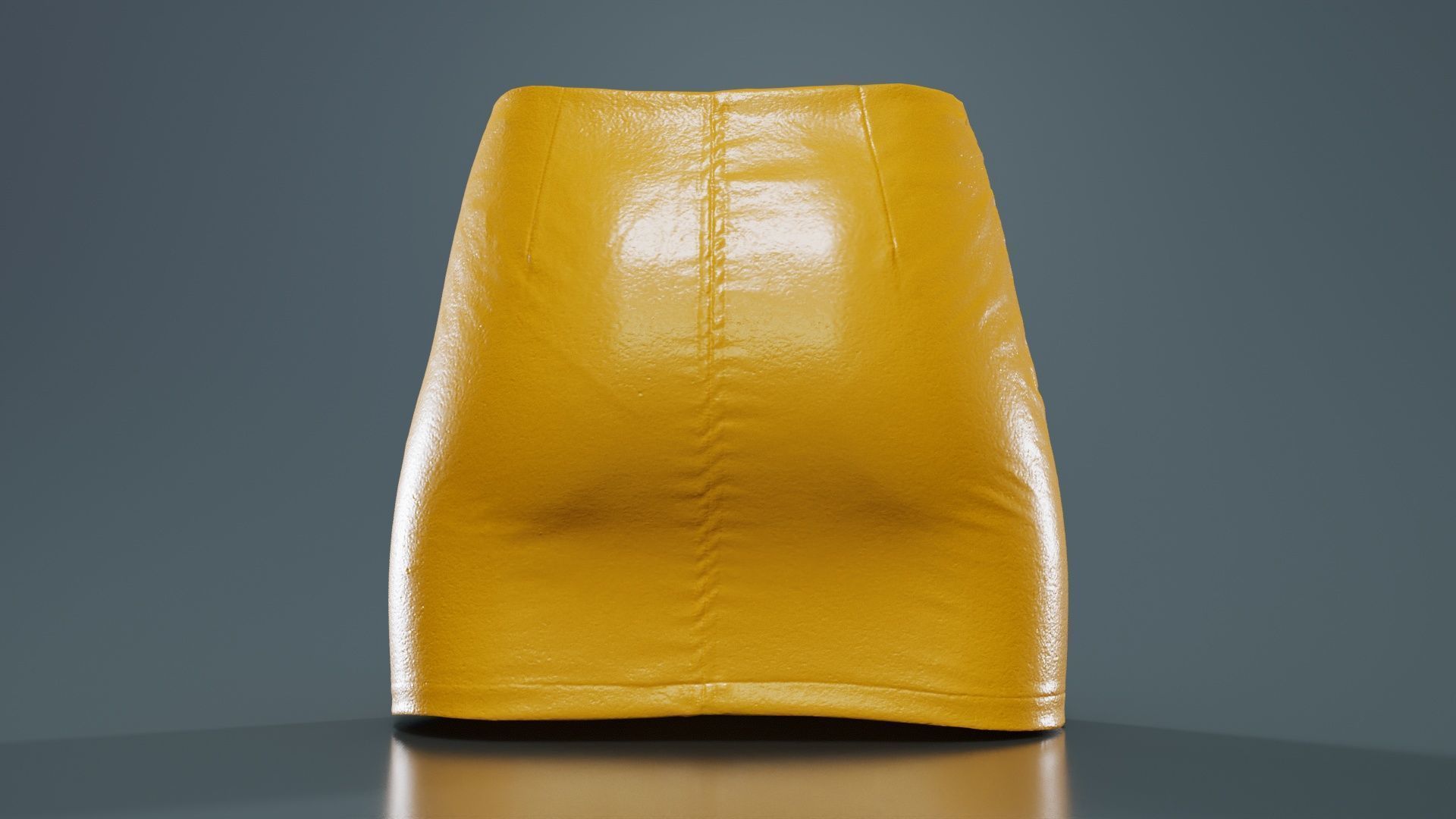 Buckled Zippers Skirt Low-poly 3D model_13