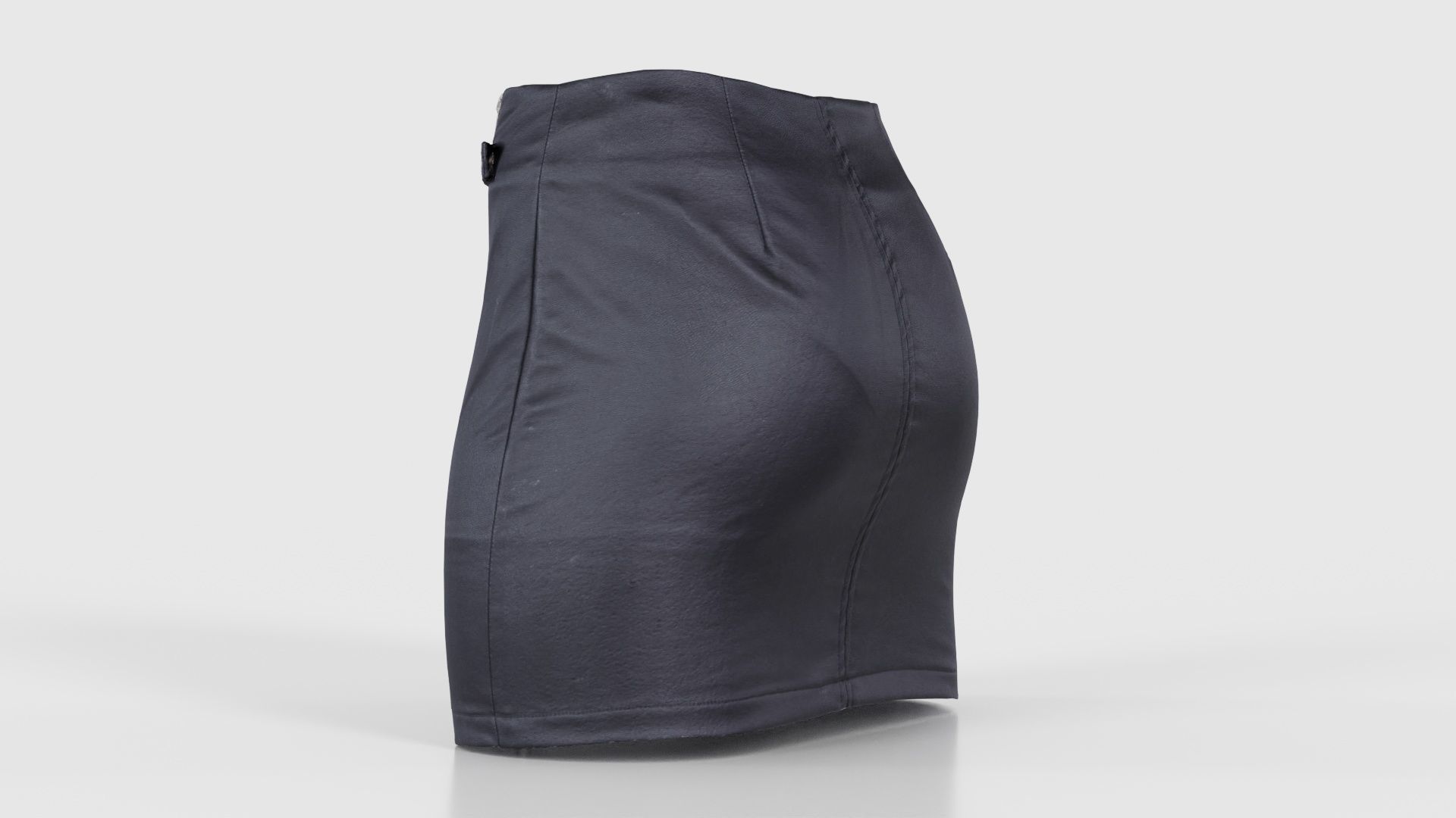 Buckled Zippers Skirt Low-poly 3D model_23
