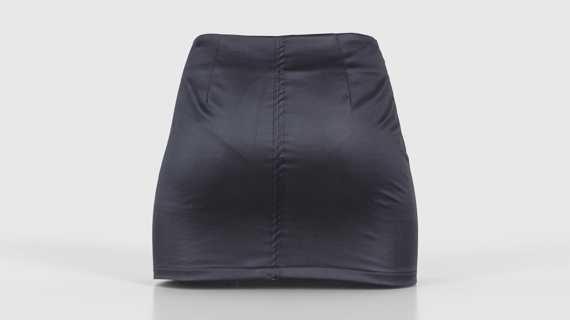 Buckled Zippers Skirt Low-poly 3D model_21