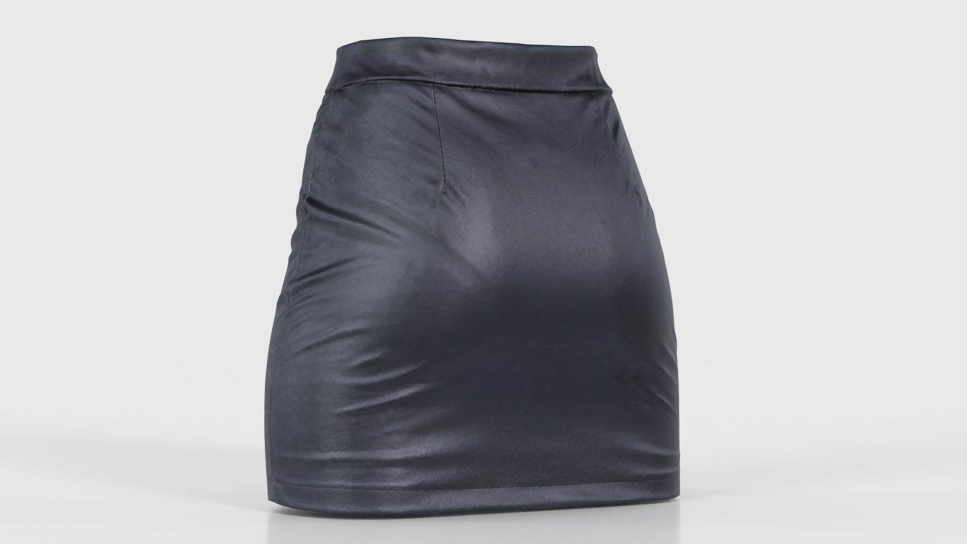 Buckles Leather Skirt Low-poly 3D model_22