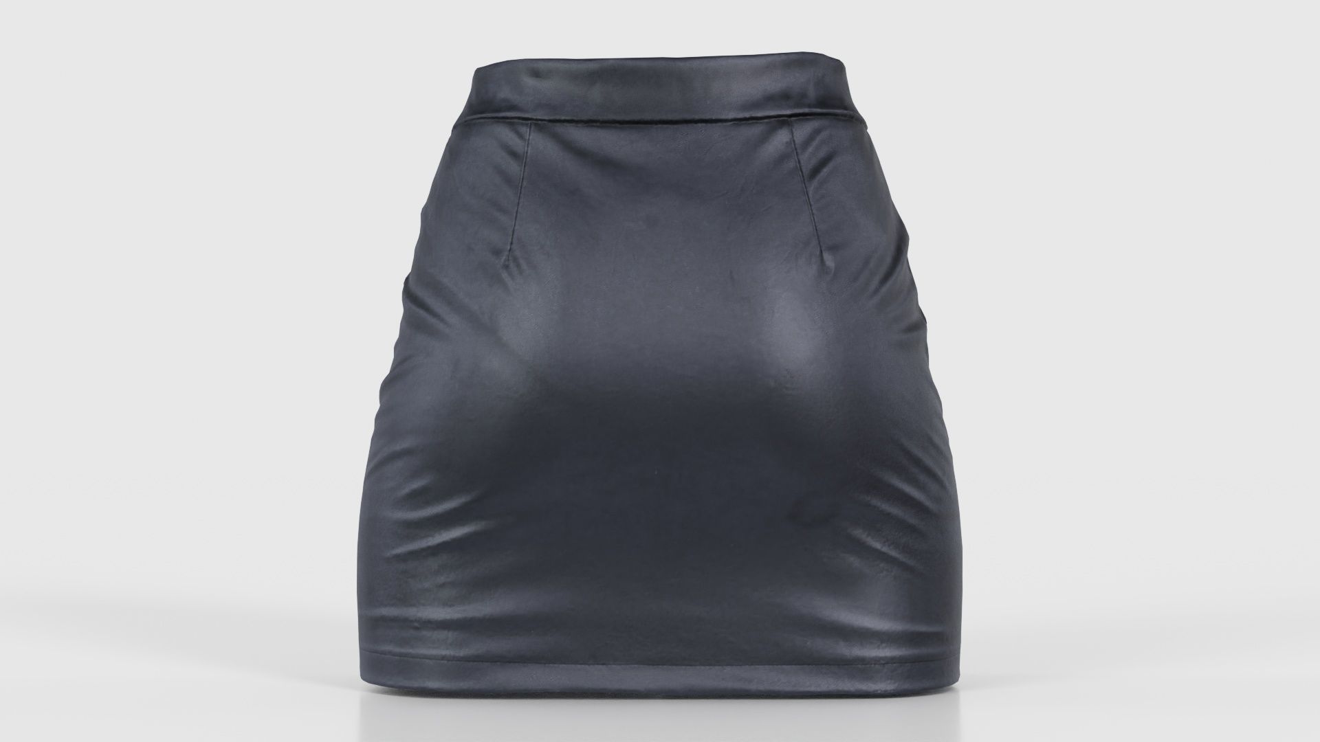 Buckles Leather Skirt Low-poly 3D model_21