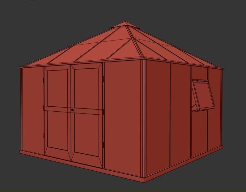 Winter Garden Set01 3D model_8