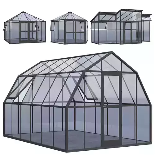 Winter Garden Set01 3D model