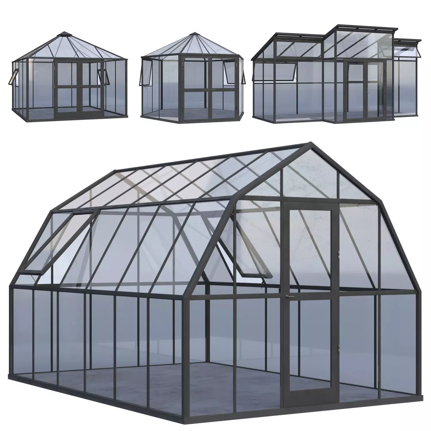 Winter Garden Set01 3D model_0