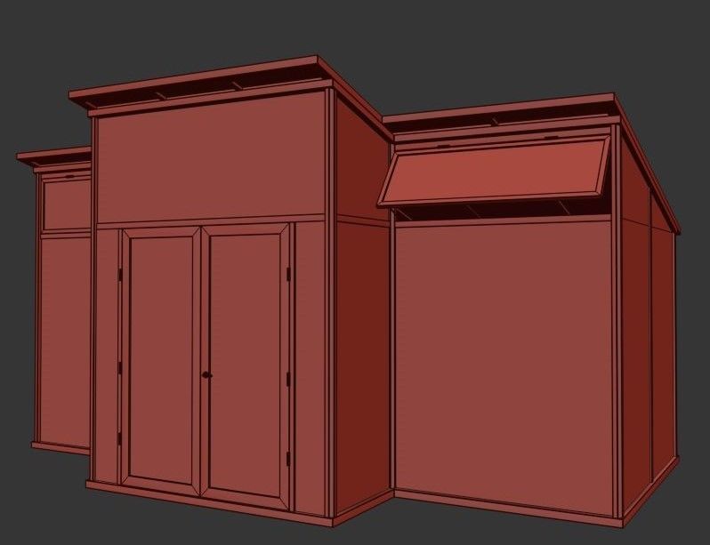 Winter Garden Set01 3D model_10