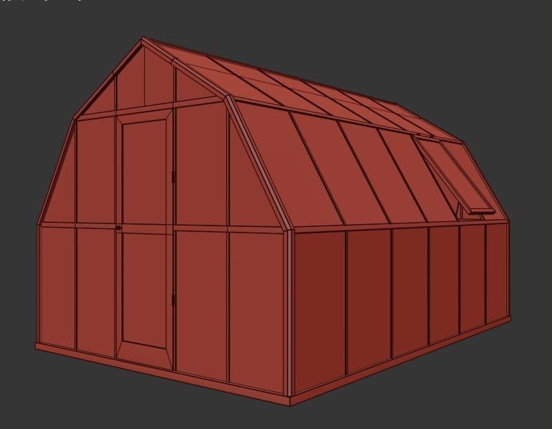 Winter Garden Set01 3D model_7