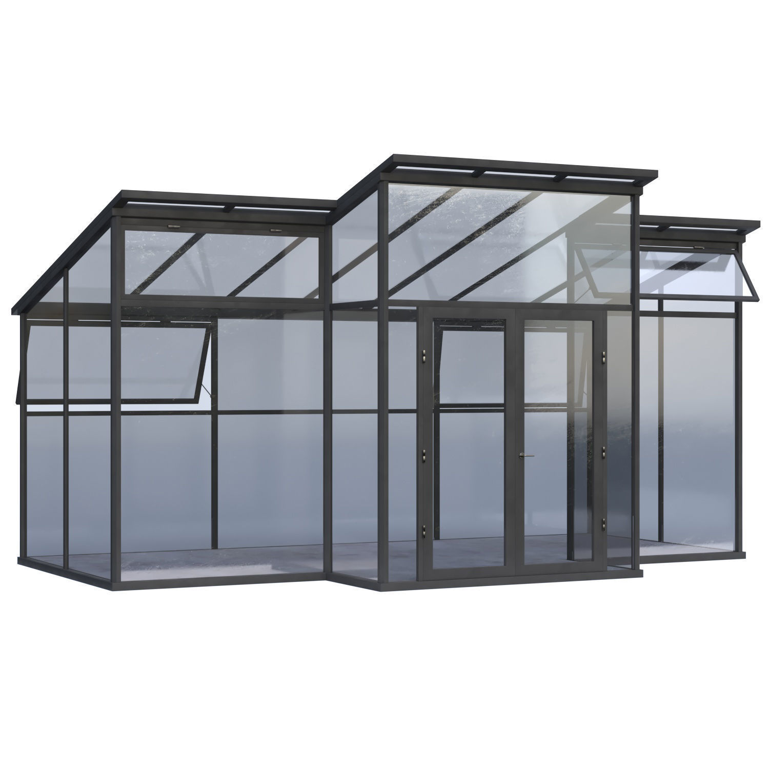 Winter Garden Set01 3D model_4