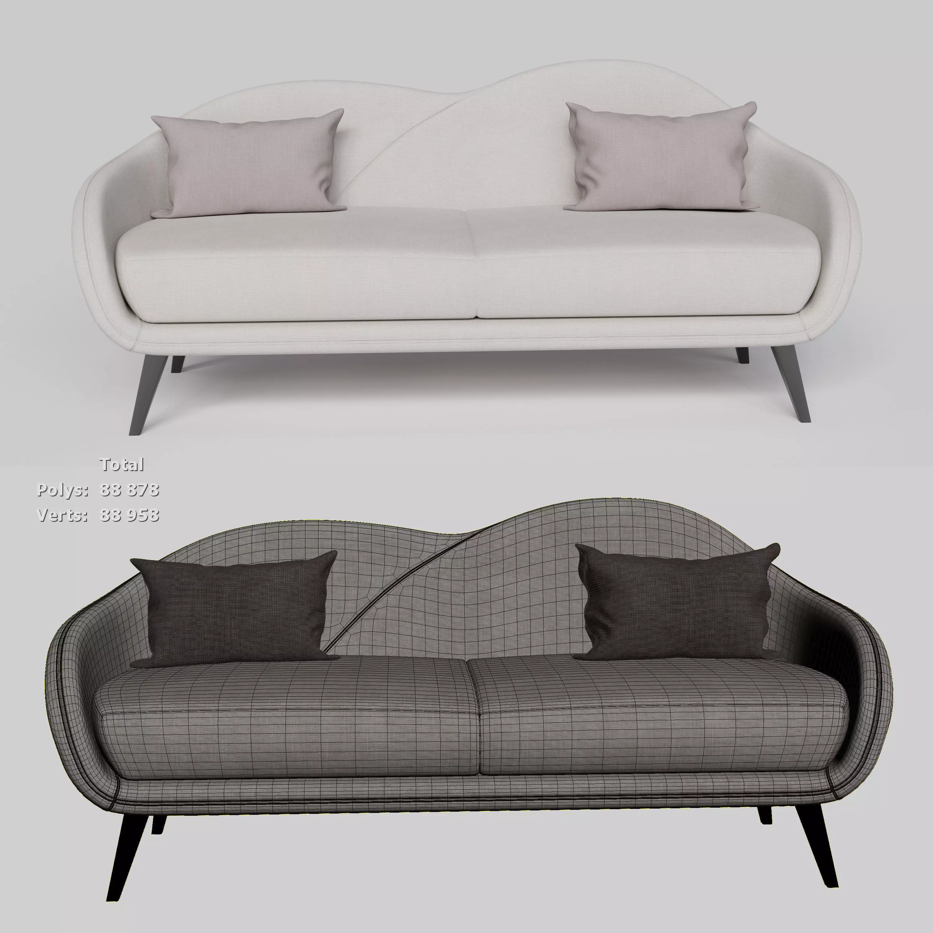 Modern Sofa 3D model_0