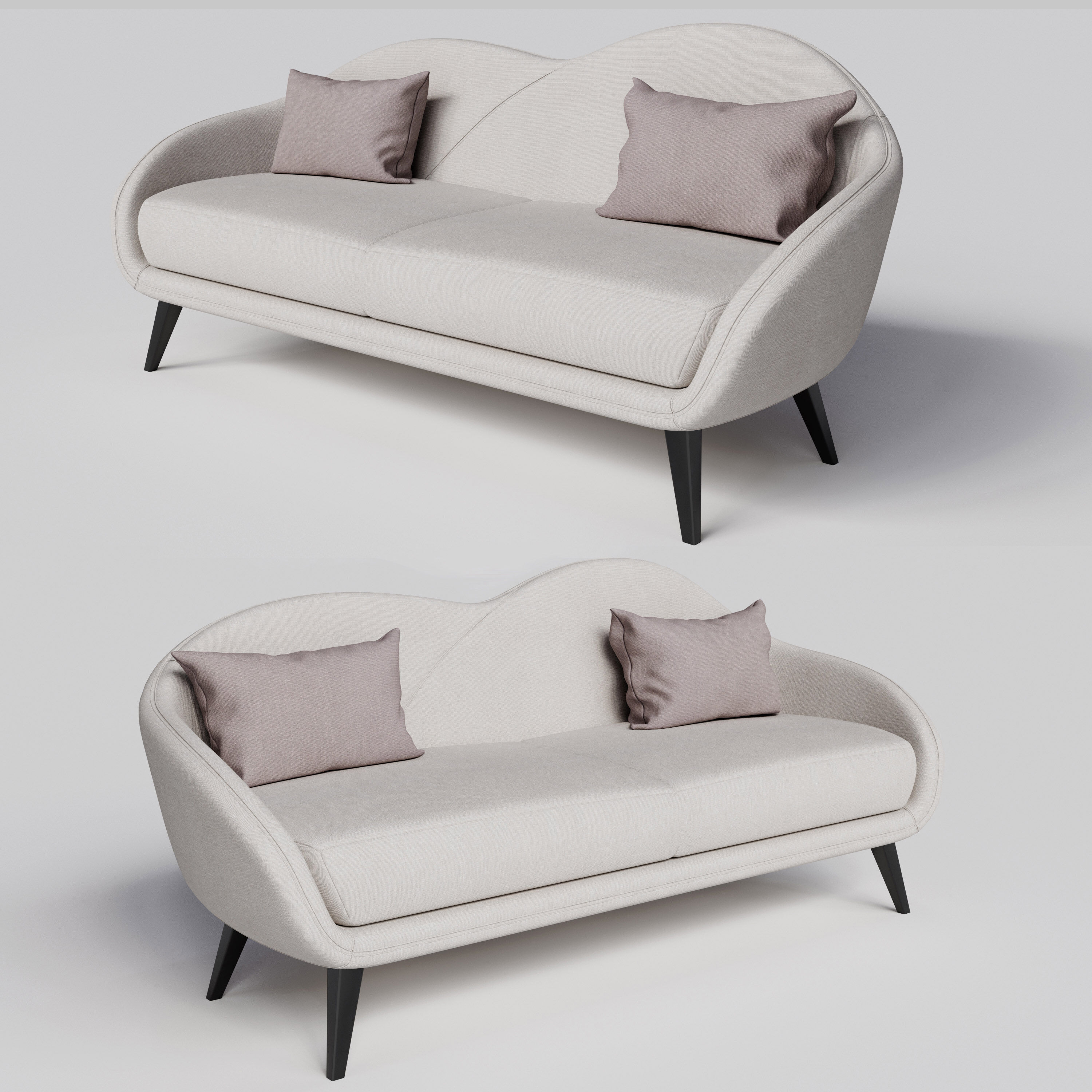 Modern Sofa 3D model_1