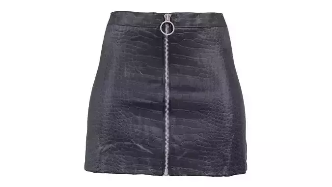 Crocodile Vinyl Skirt Low-poly 3D model