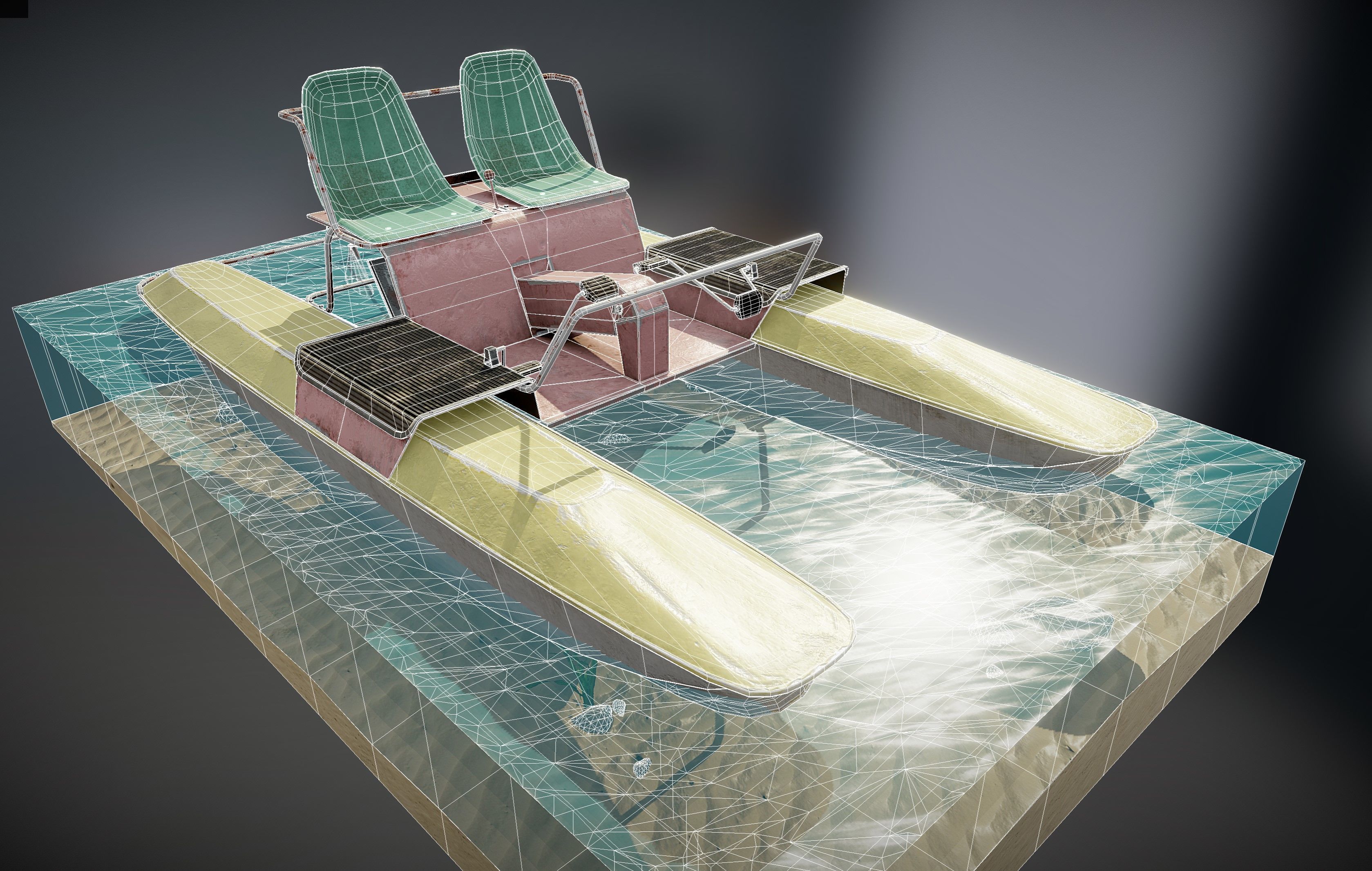 Soviet hydrocycle 3D model_4