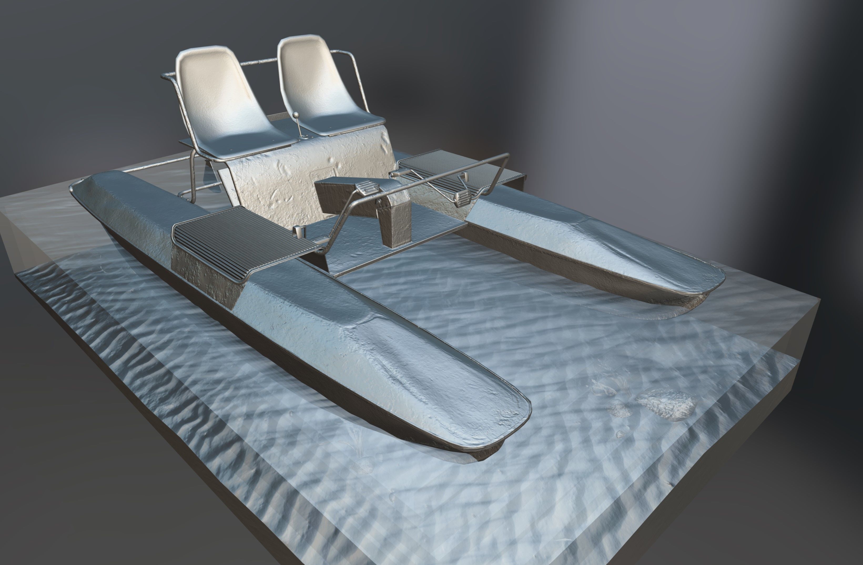 Soviet hydrocycle 3D model_3