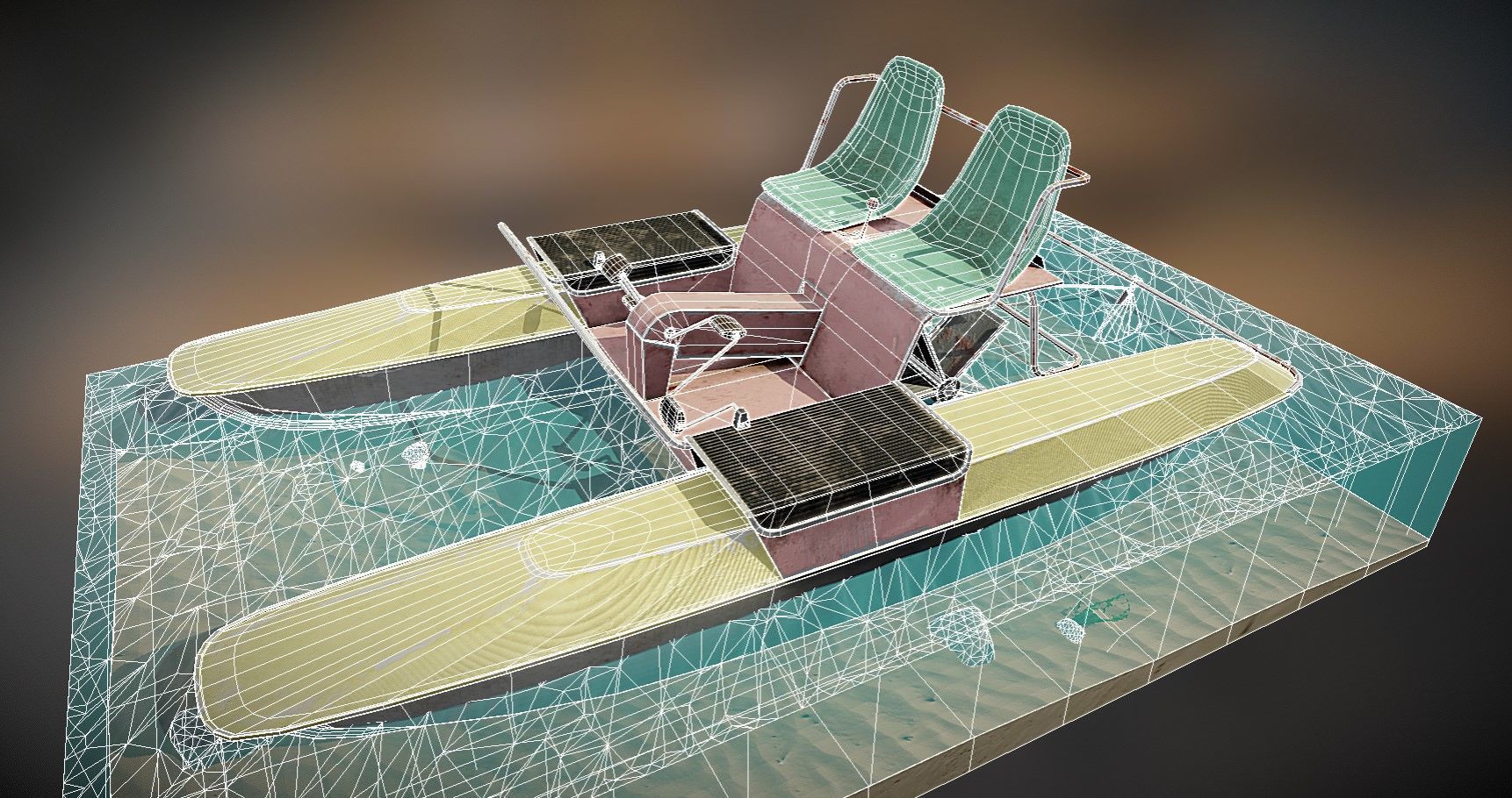 Soviet hydrocycle 3D model_5