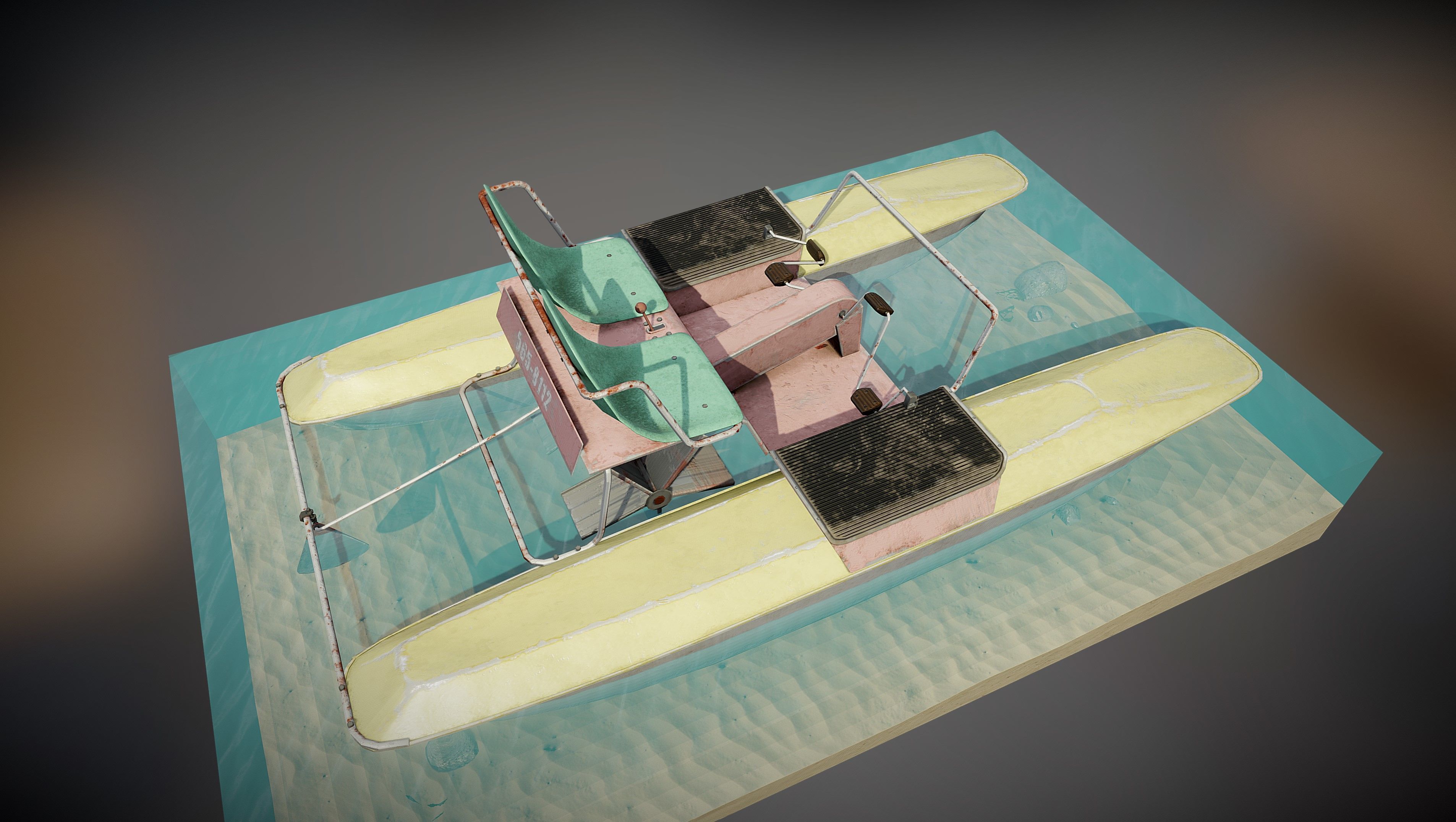 Soviet hydrocycle 3D model_2