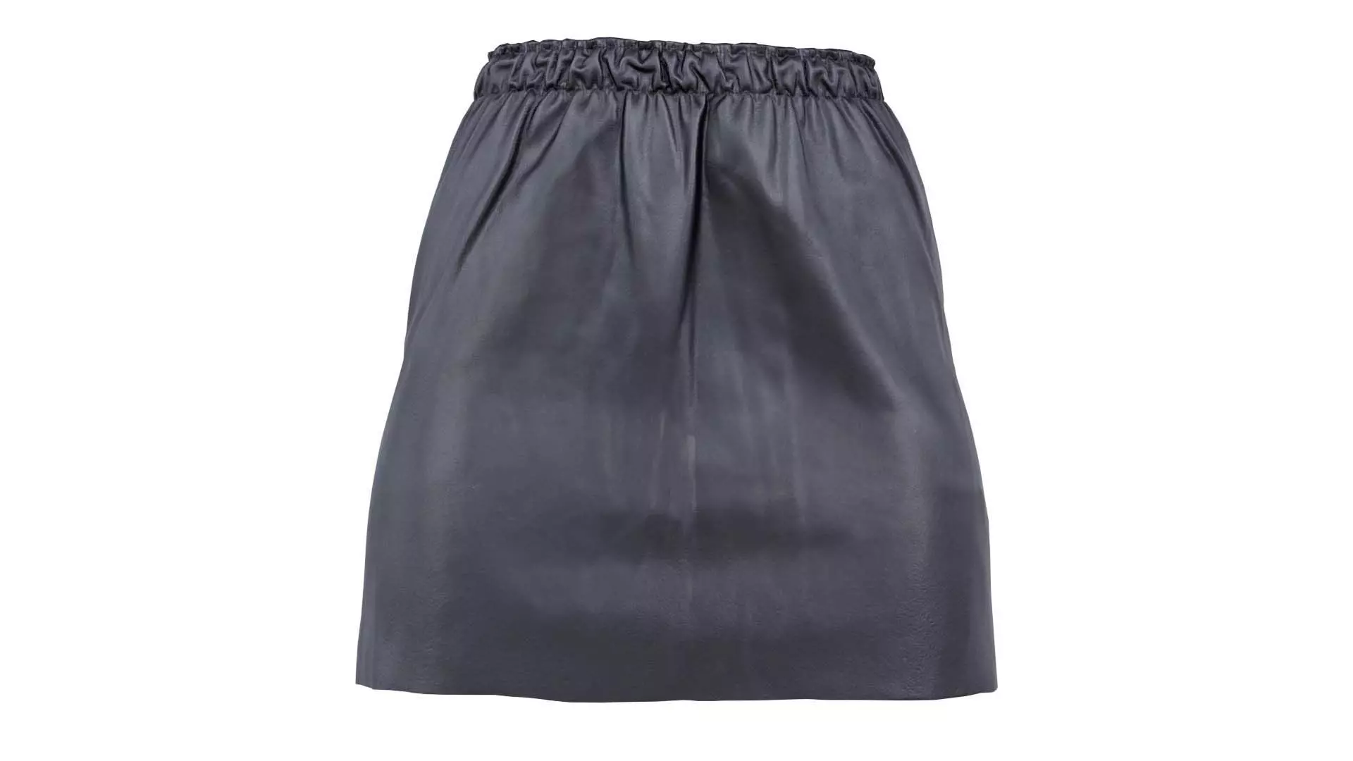 Elastic Leather Skirt Low-poly 3D model_0