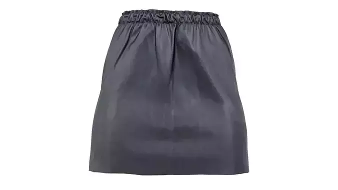 Elastic Leather Skirt Low-poly 3D model