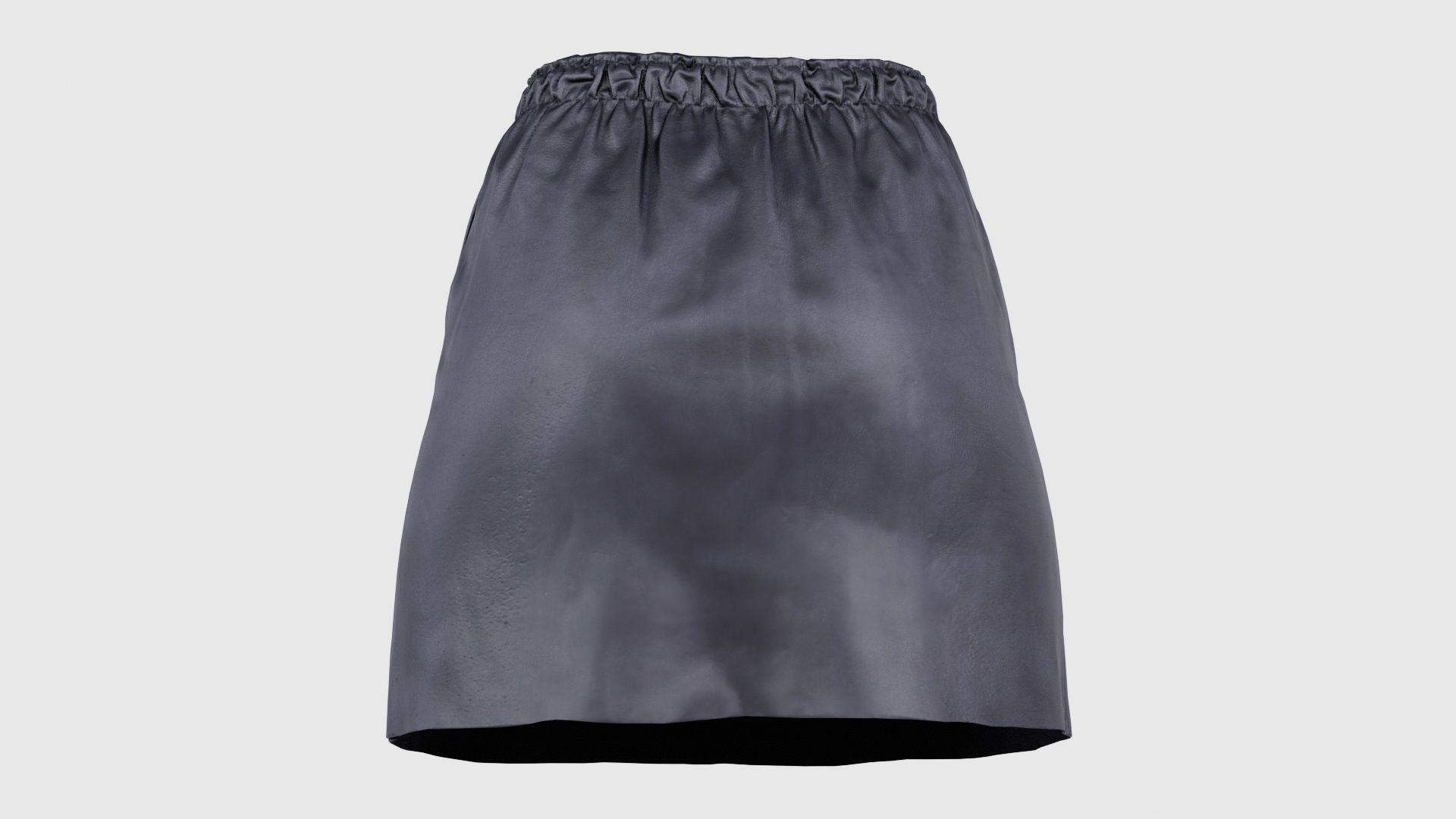 Elastic Leather Skirt Low-poly 3D model_21