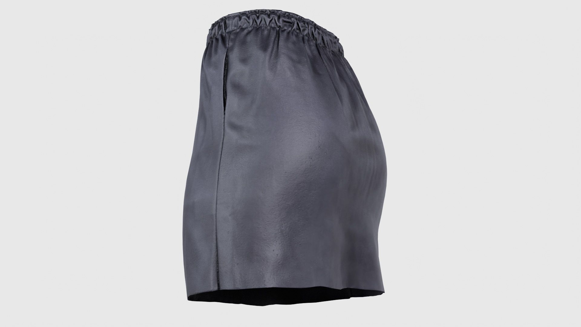 Elastic Leather Skirt Low-poly 3D model_23