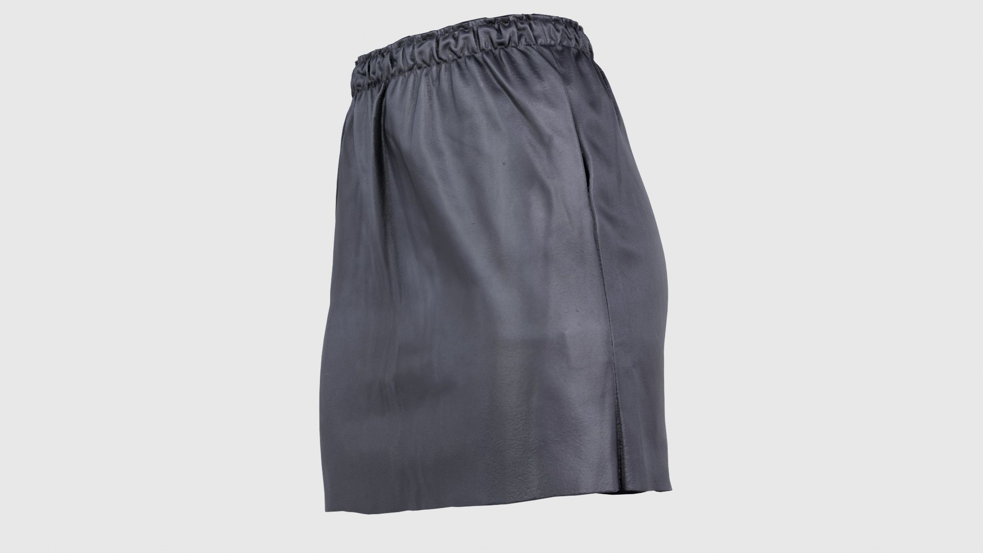 Elastic Leather Skirt Low-poly 3D model_25